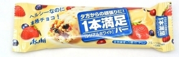 Asahi "Asahi " Ippon manzoku bar" Cereal bar, White Chocolate