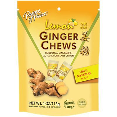 Prince Of Peace Ginger Chews Lemon 4oz