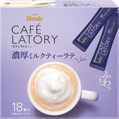 Ajinomoto, Cafe Latory, Tea with Milk, 18 Sticks in 1 Box