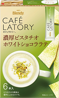 Ajinomoto, Cafe Latory, Pistachio Chocolate Latte, 6 Sticks in 1 Box