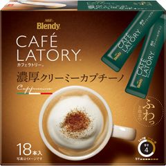 Ajinomoto, Cafe Latory, Cappuccino, 18 Sticks in 1 Box