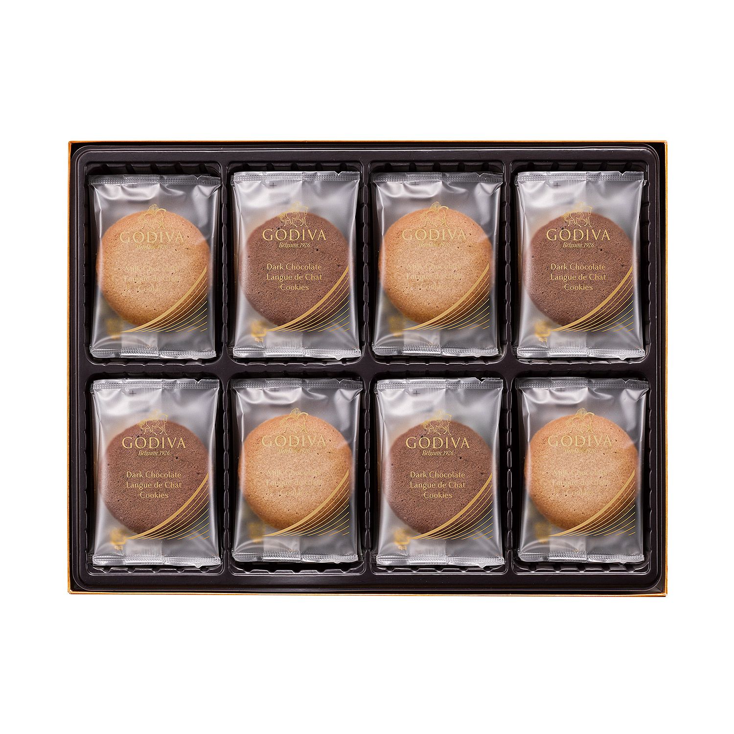 Godiva Japan, 2 Kinds Cookie Assortment, 30 pieces in a box, For Gift