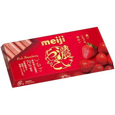 Meiji "Koi Chocolate", Rich Strawberry, 46g