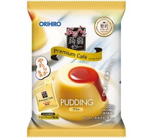 Orihiro, Purunto Konnyaku Jelly, Premium, Custard Pudding flavor Konjac Jelly, 20g x 10 pc