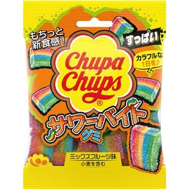 Kracie, Chupa Chups, Sour Bite Gummy, Mixed Ffuits flavor, 55g