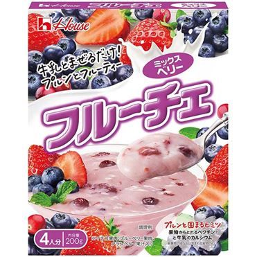 Very Rich & Delicious, "Furuche", Milk & Fruits Jelly Mix, Mixed Berry flavor, 200g