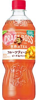 Suntory, Boss, Craft Boss, Fruits Tea with Peach & Mango,  600ml