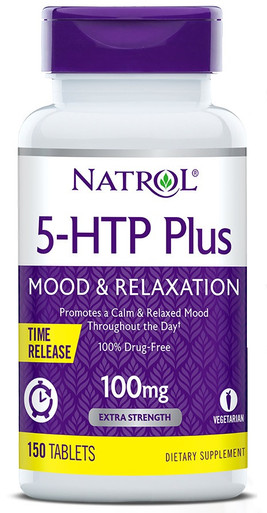 Natrol 5-HTP Plus Mood & Relaxation Time Release 100mg, 150 Tablets