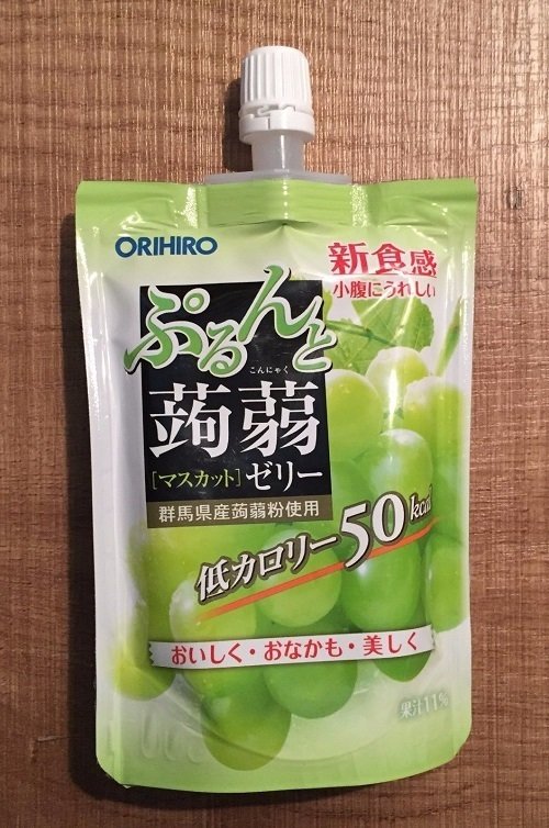Orihiro "Purunto Konnyaku" Konjac Fruits Jelly Muscat 130g