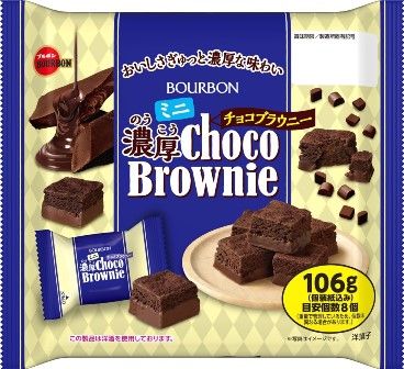 Bourbon "Noukou Choco Brownie, 8 mini bars, 106g