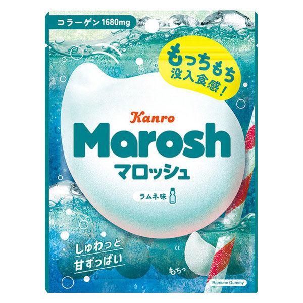 Kanro, Marosh, Ramune Soda flavor marshmallow gummy, 50g