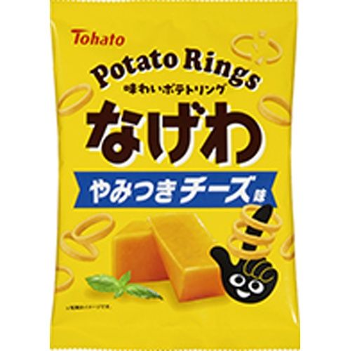 Tohato, "Nagewa", Ring-shaped Potato Snack, Cheese flavor, 57g