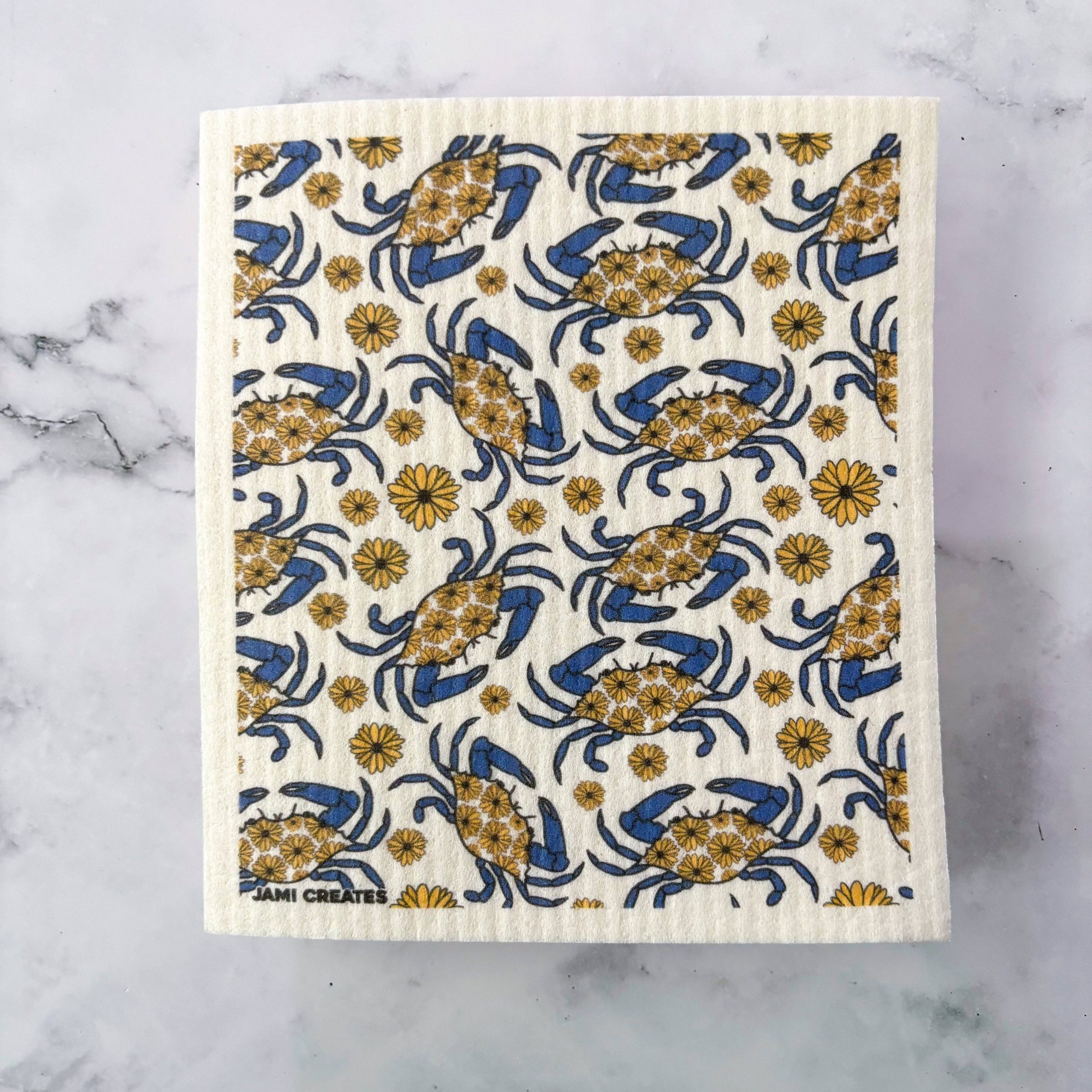 Jami Creates - Maryland Blue Crab Swedish Dish Cloth