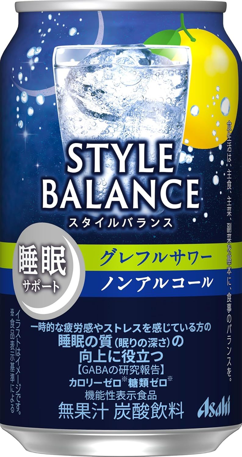 Asahi, Japanese Alcohol Free, Cocktail Taste Drink, "Style Balance, Grapefruits Sour", 350ml
