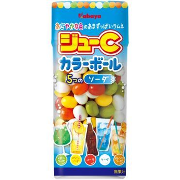 kabaya, Ju-C color ball, Soda, 5 flavors in 1 pack, 35g