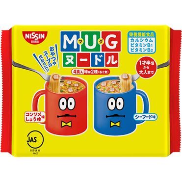 Nissin "MUG Noodle" 2 Flavors, Instant Ramen, 94g