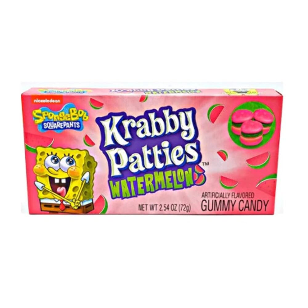 Spongebob Squarepants Krabby Patties Watermelon Gummy Candy