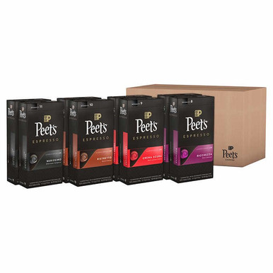 Peet's Coffee Nespresso Compatible Aluminum Capsules, 80 Count