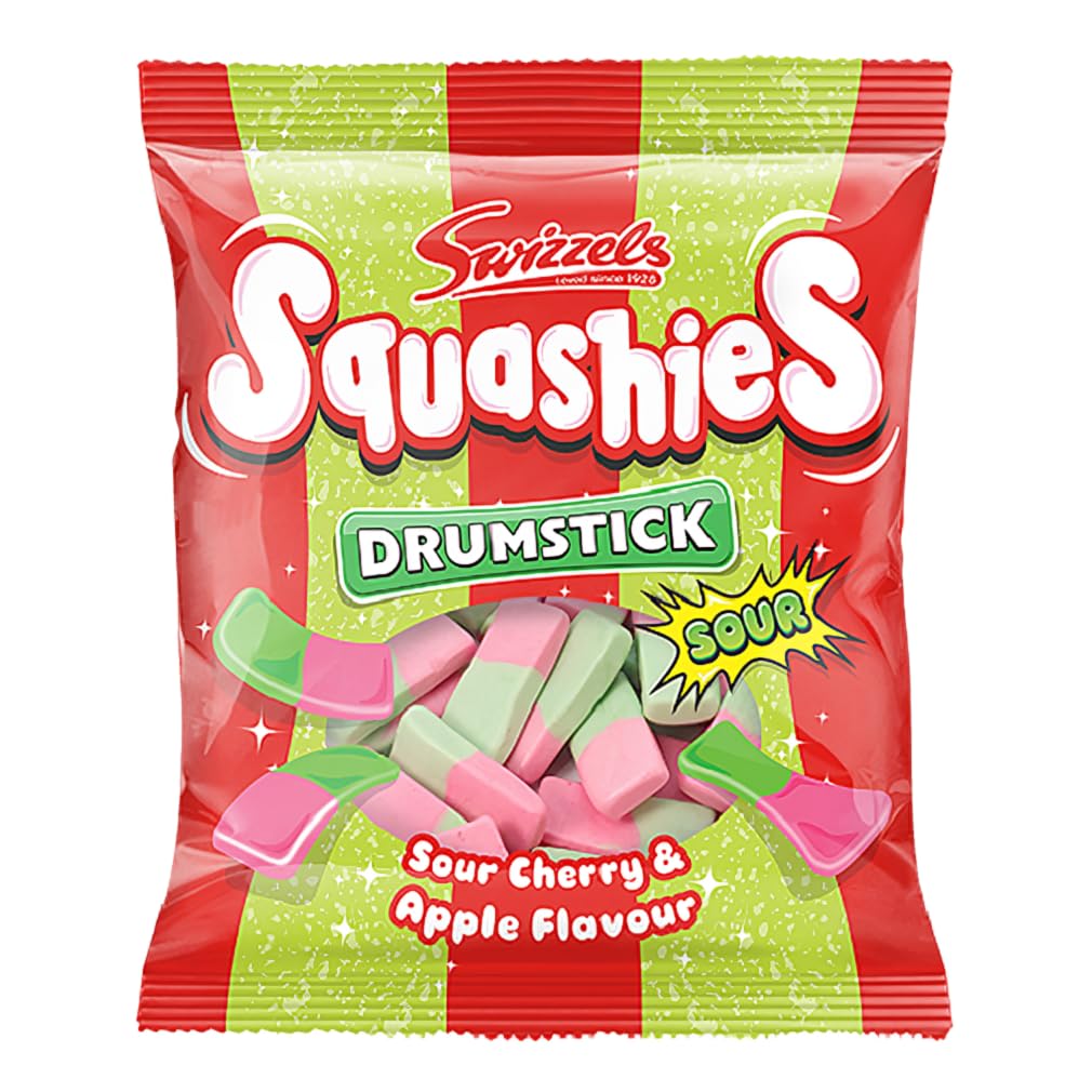 Swizzels Squashies Sour Drumstick - Sour cherry & Apple