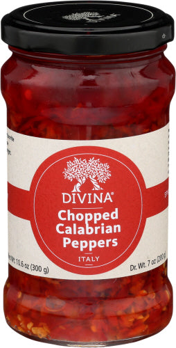 Divina - Peppers Calabrian Chopped, 10.6 Oz | Pack of 6
