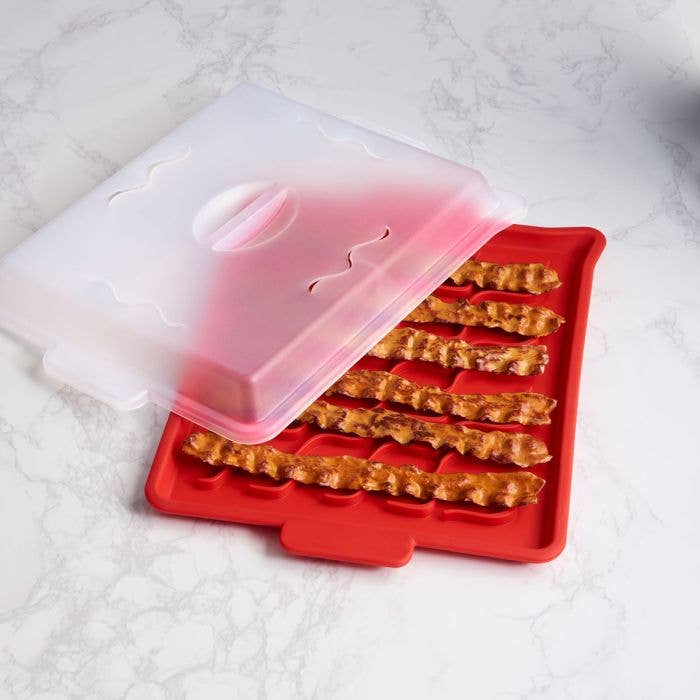 HIC - Harold Import Co. - Talisman Designs Microwave Bacon Tray With C