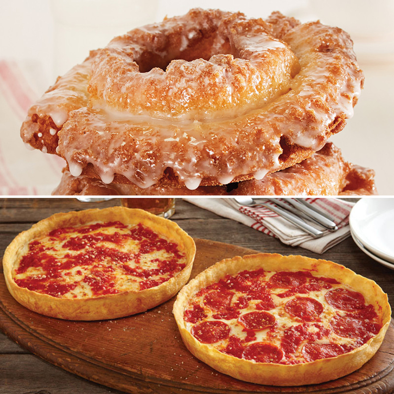 12 Do-Rite Donuts & 2 Lou's Pizzas