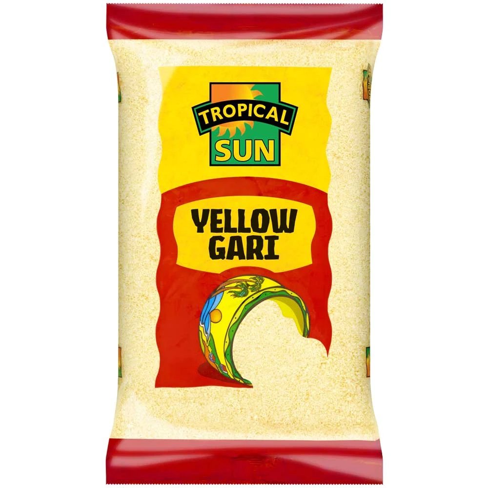 Tropical Sun Gari Yellow | 3lbs Authentic West African Cassava Gari