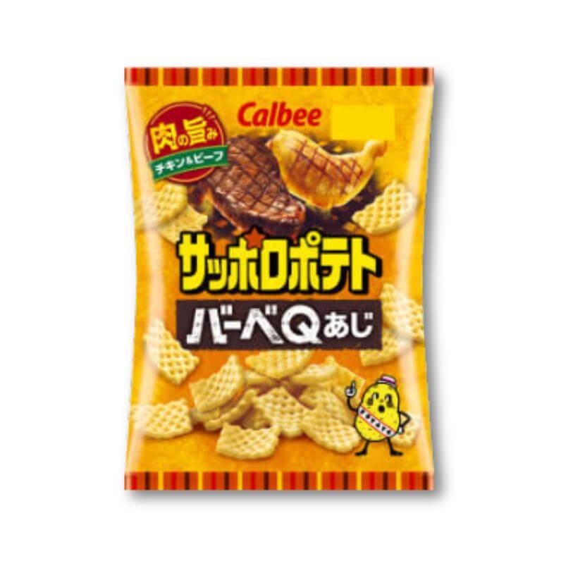 Calbee Sapporo Potato BBQ Chips - Big Chicken & Beef