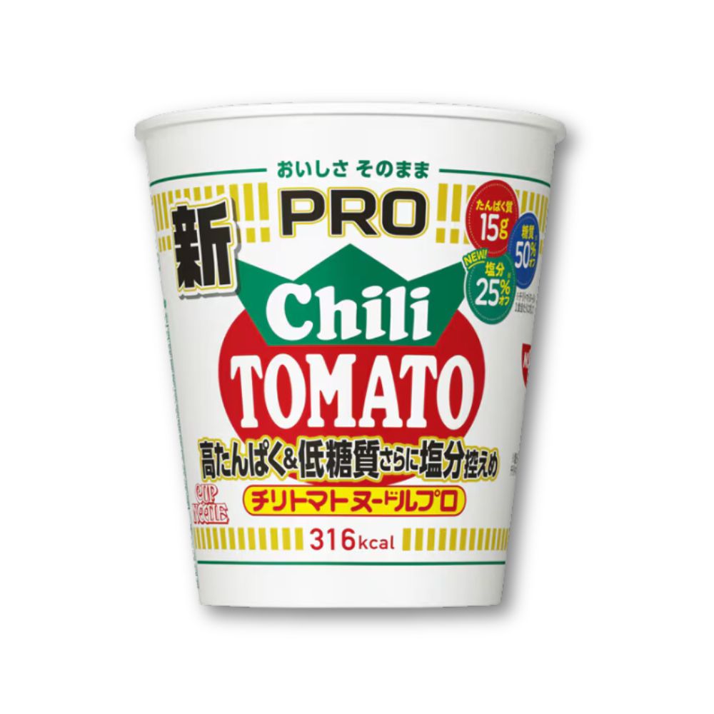 Nissin Cup Noodles PRO - Chili Tomato Low Salt, High Protein & Low Carbohydrate