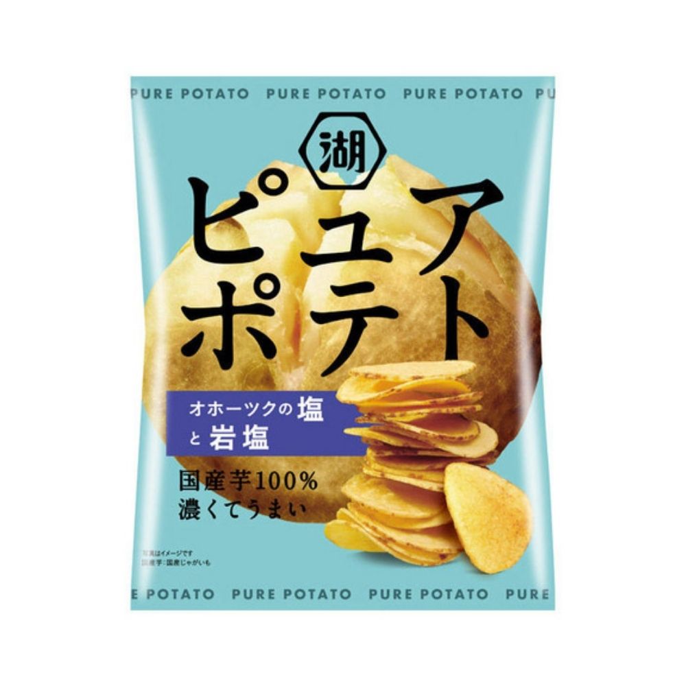 Koikeya Pure Potato Chips - Okhotsk Salt & Rock Salt