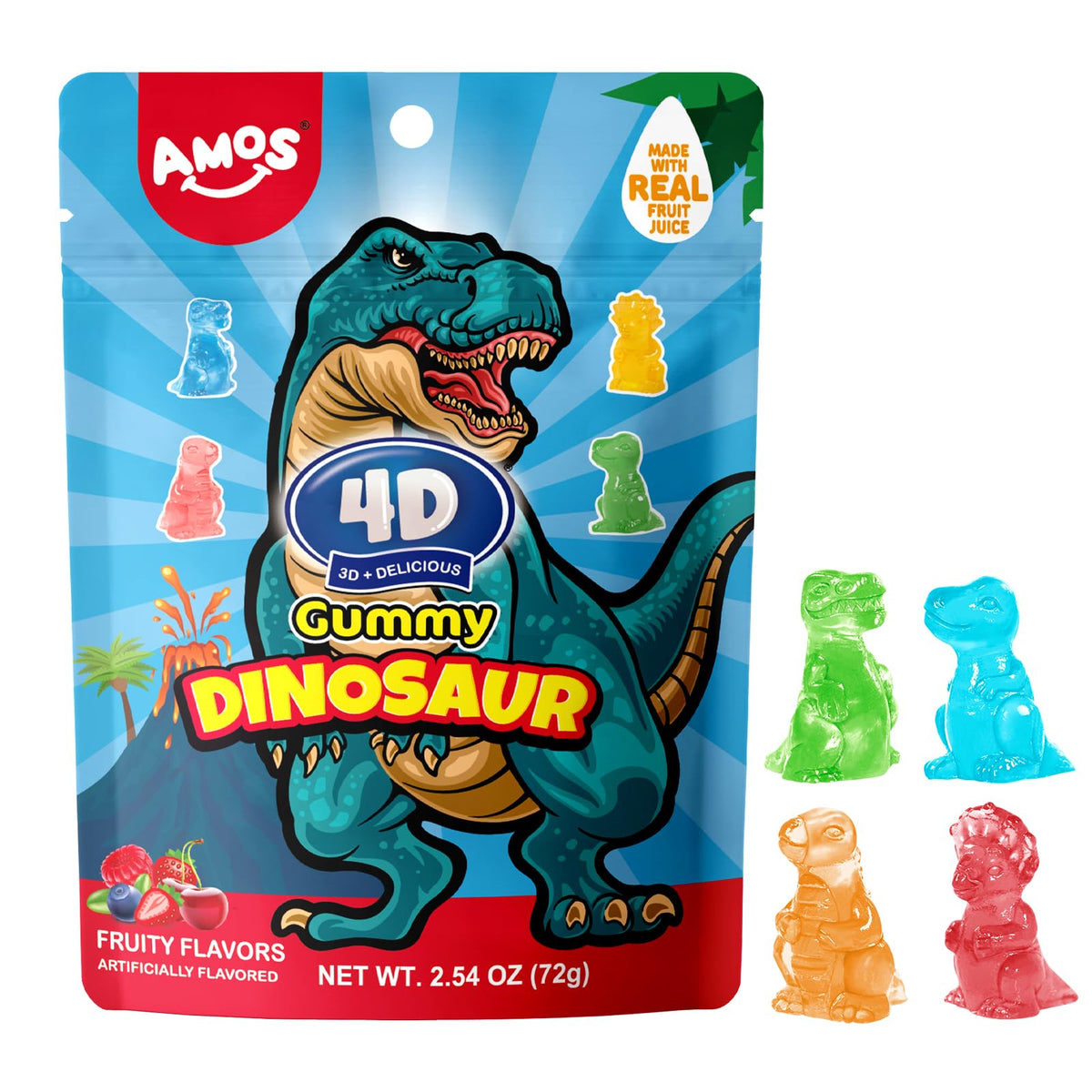 Amos 4D Gummy Dinosaur