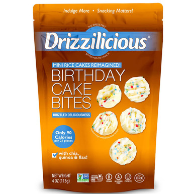 Drizzilicious Birthday Cake Bites, 4 oz.