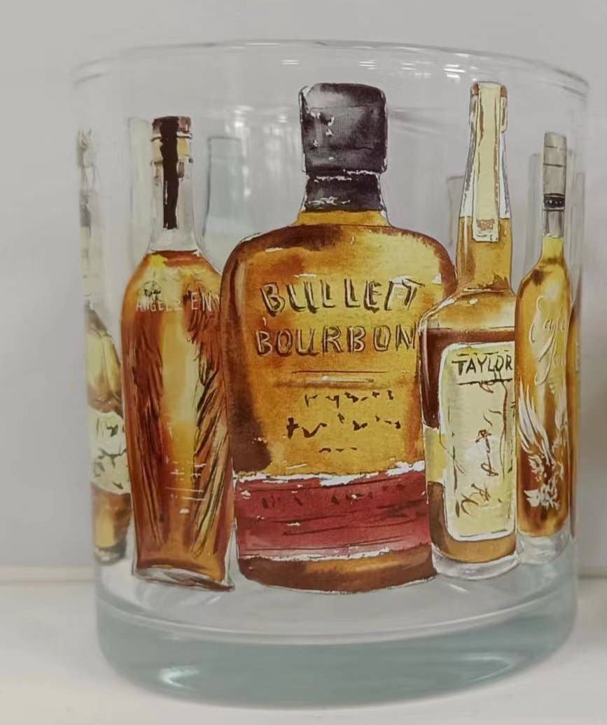 Barrel Down South - Bourbon Bottle Wrapped Rocks Glass