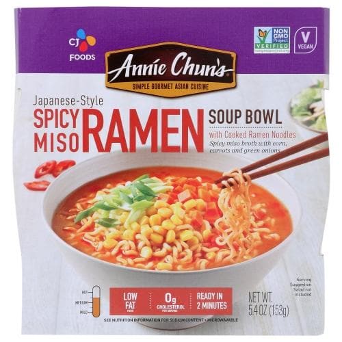 Annie Chun's Spicy Miso Ramen Bowl - Savory Soup for Any Meal