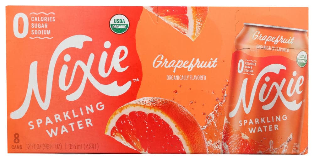 Nixie Sparkling Water Grapefruit, 12 oz | Pack of 3 - Buy Now