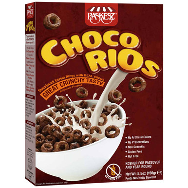 Paskesz Passover Choco Rios Cereal, Gluten Free, 5.5 oz