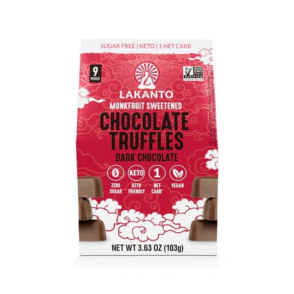 LAKANTO Dark Chocolate Truffles - Rich & Sugar-Free Indulgence