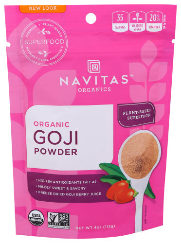 Navitas - Goji Powder Organic, 4 Oz (Pack Of 1)