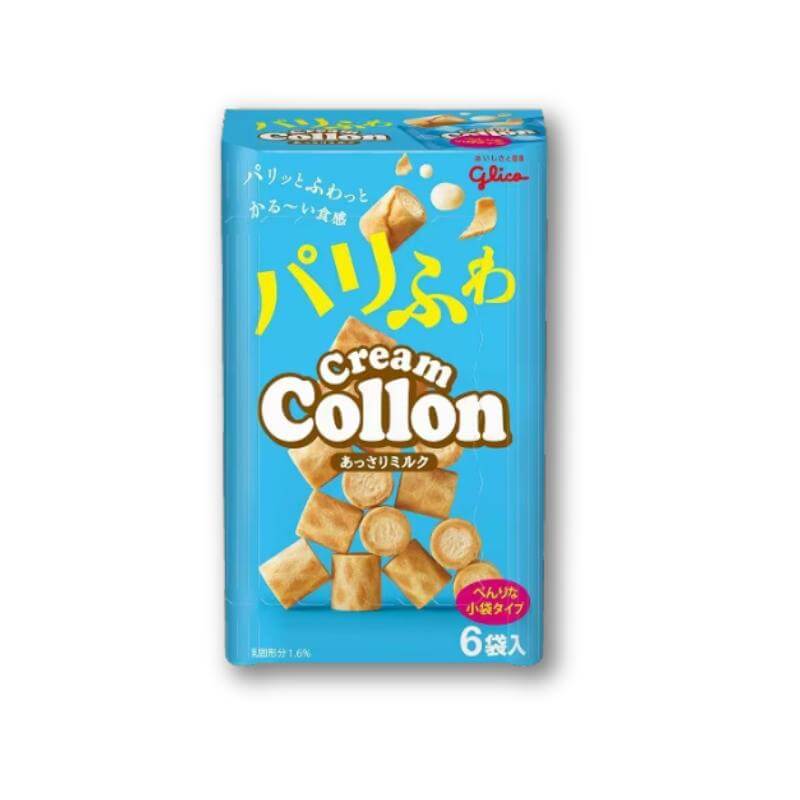 Glico Cream Collon Biscuit Roll Party Box -Fragrant Milk