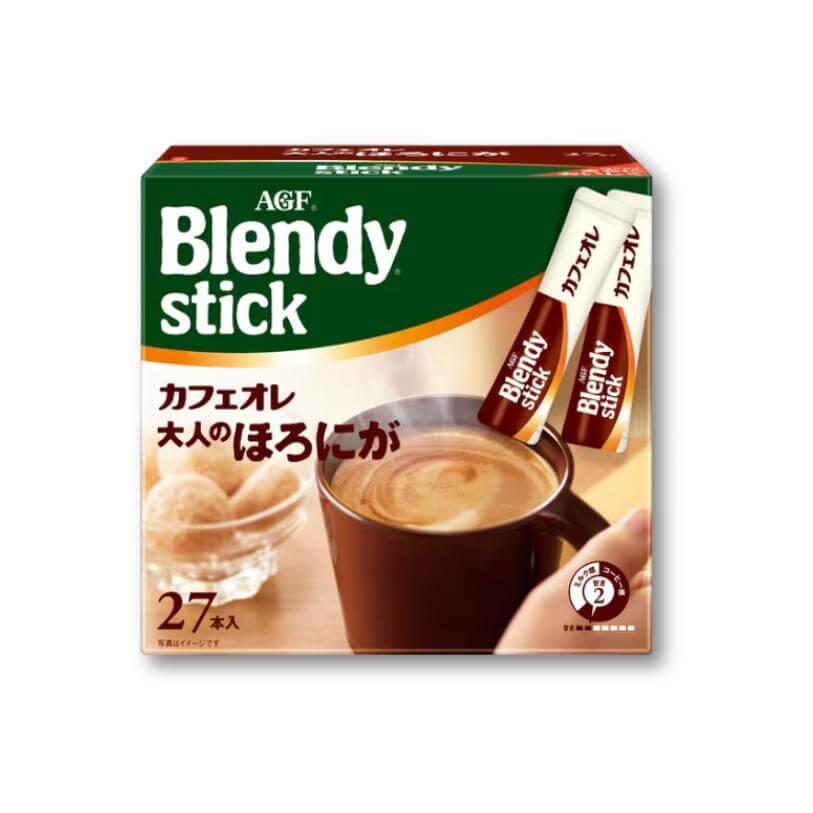 AGF Blendy Stick Cafe Au Lait Adult Bittersweet (Instant coffee) 24 Pieces