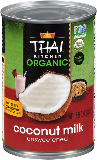 Thai Kitchen Organic Unsweetened Coconut Milk, 13.66 Fl Oz (Pack of 6)