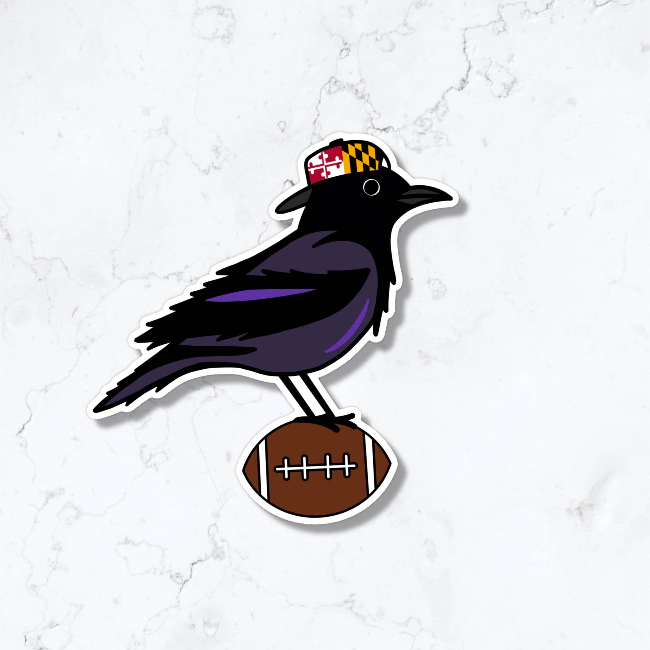 Jami Creates - Baltimore Raven Football Sticker