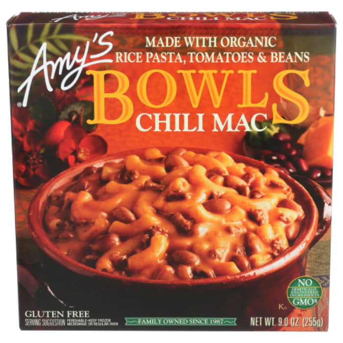 Amy's - Bowl Chili Rice Mac N Organic, 9 oz | Pack of 12