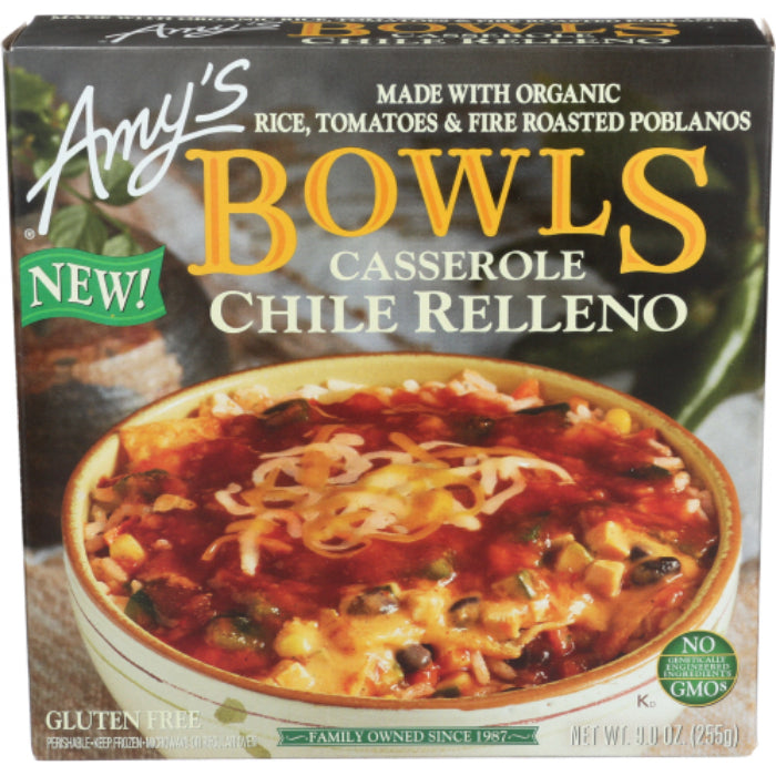 Amy's - Bowl Chili Relleno Casserole, 9 oz | Pack of 12