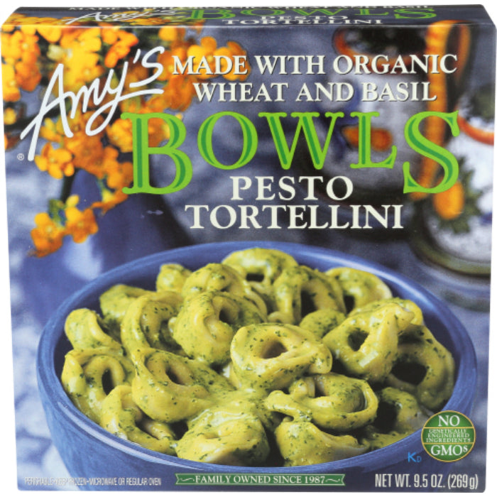 Amy's - Bowl Tortellini Pesto, 9.5 oz | Pack of 12