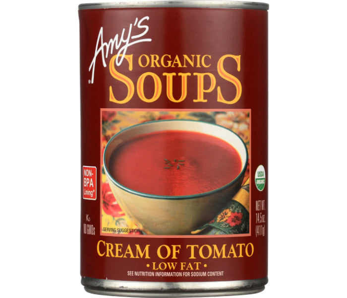 Amy's - Soup Cream of Tomato Organic Gluten-Free, 14.5 Oz | Pack of 12