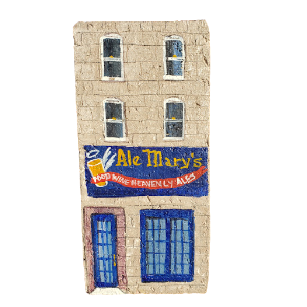 Linda Amtmann Hand Painted Brick- Ale Mary's