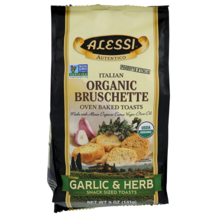 Alessi - Garlic Herb Bruschetta, 5 Oz | Pack of 8