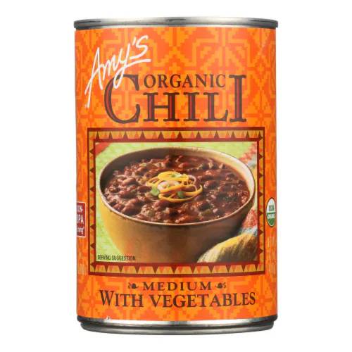 Amy's - Organic Medium Chili With Veggies, 14.7 Oz | Pack Of 12