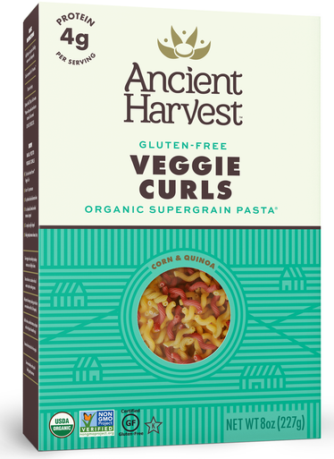 Ancient Harvest Organic Gluten Free Veggie Curls Supergrain Pasta, 8 oz.